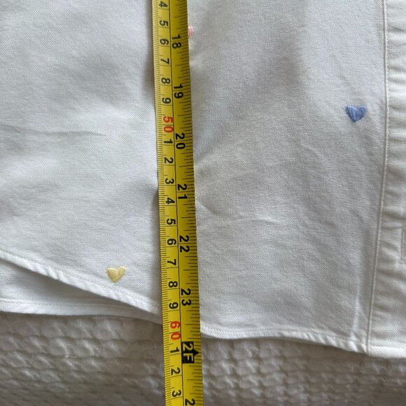 Sezane Tomboy Shirt with Rainbow Hearts (Excellent Condition Size 6) - Picture 10 of 10